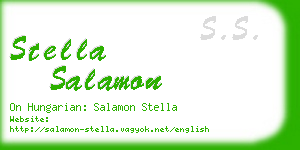 stella salamon business card